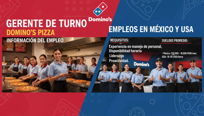 Gerente de Turno en Domino’s Pizza