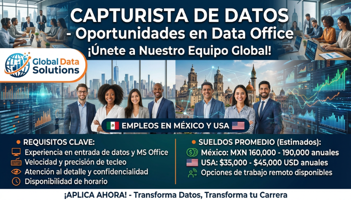 Capturista de Datos en Data Office