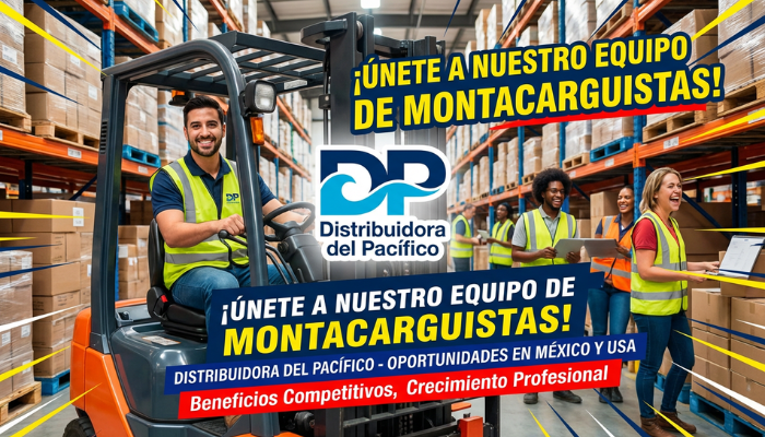 Montacarguista en Distribuidora del Pacífico