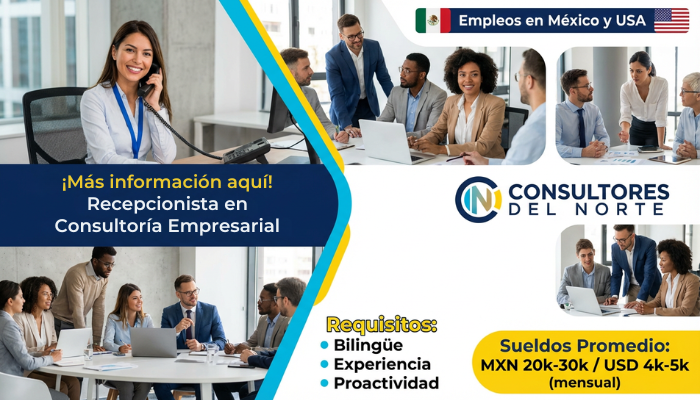 Recepcionista en Consultoría Empresarial
